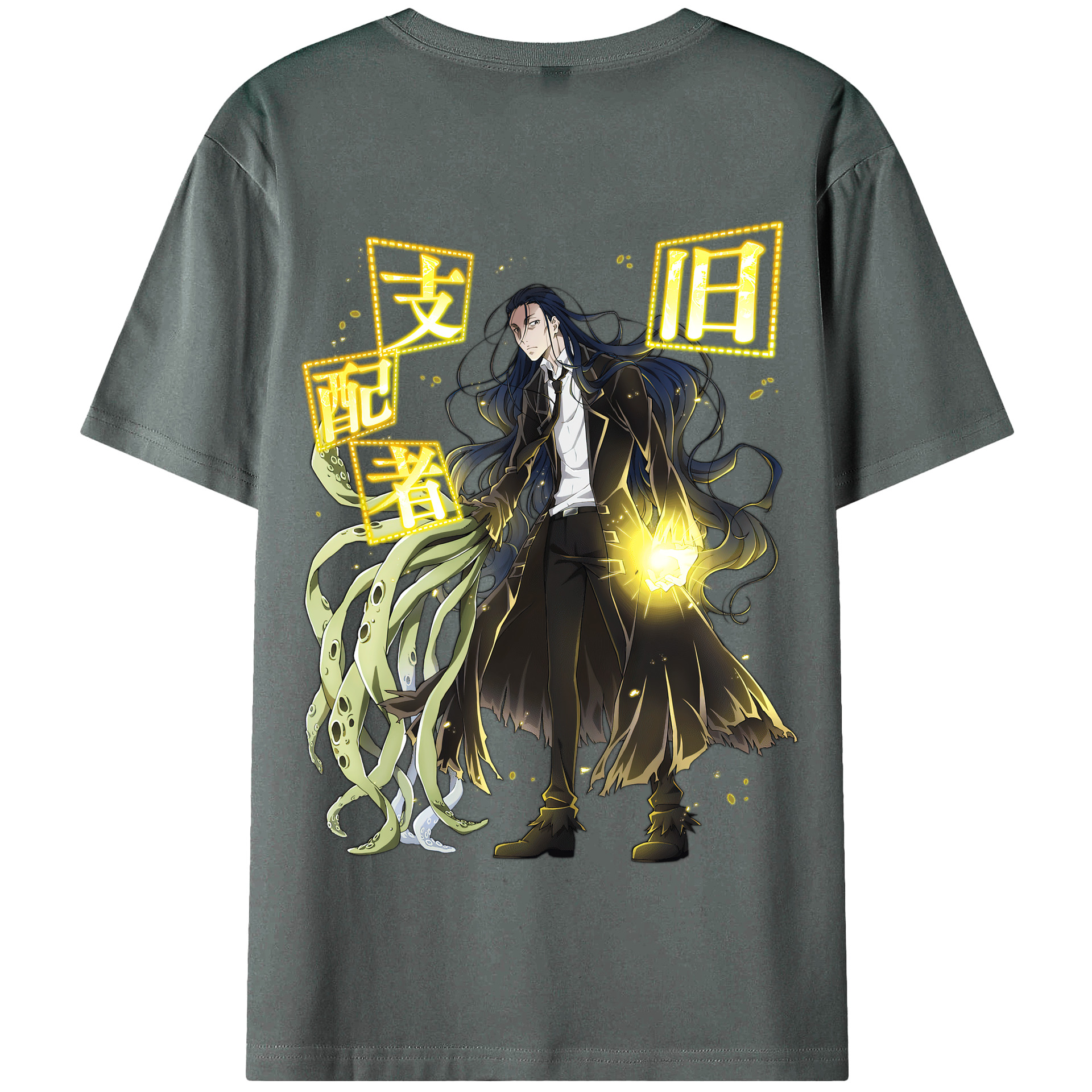 （画像用） 文豪ストレイドッグス Bungo Stray Dogs 綿100％半袖Tシャツ（背面プリント）
